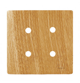 Placa p/ 4 Furos 4x4 - Novara Avelã 